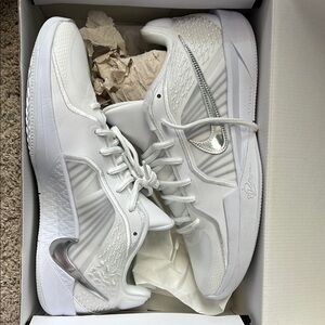 Nike White and Silver Sneakers Sabrina Ionescu
